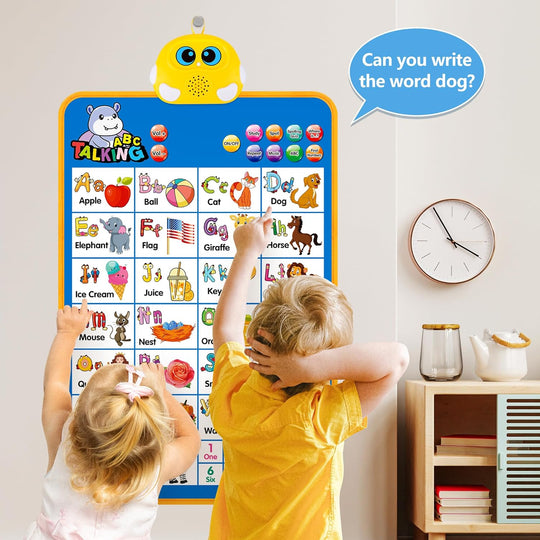 Interactive Alphabet Wall Chart, Talking ABC, 123s, Music Poster (MOQ 10 Sets)