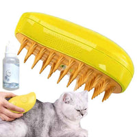 Self Cleaning Cat Steamy Brush for Massage Grooming Removing Tangled Loose Hair(10 Pack)