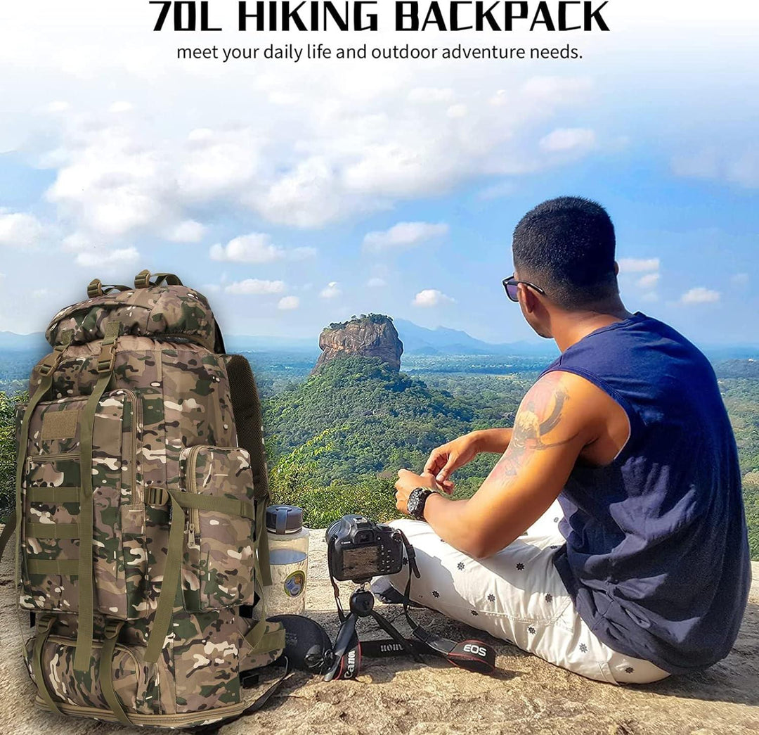 High Quality Outdoor Large-Capacity Equipment Camouflage Waterproof Professional Hiking Backpack