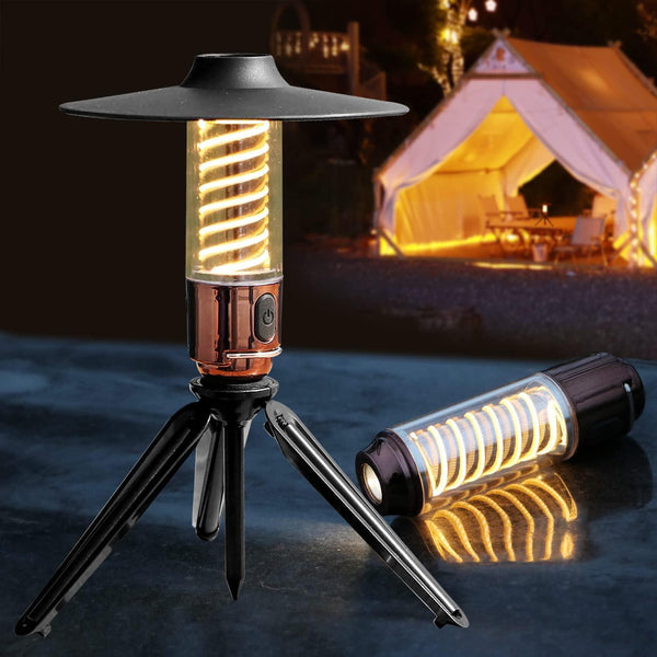 Rechargeable Camping Lantern,LED Tent Light,Bright Flashlight,3 Light Modes,IP44 Waterproof,for Hurricane Emergency,Hiking,Camping,Backpacking,Fishing(Bulk 3 Sets)