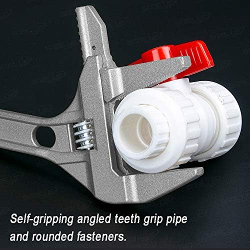 High Quality Alloy Adjustable Wide Jaw Spanner Tool Large for Bathroom Nut Openings