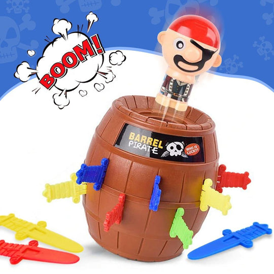 Pirate Barrel Game Pirate Funny Barrel Novelty Toy Bucket Lucky