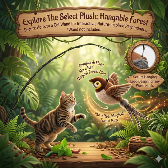 Chirping Toys Touch Activated Flapping Wings Sparrow Interactive Smart Cat Toys USB Exercise Pet Toys