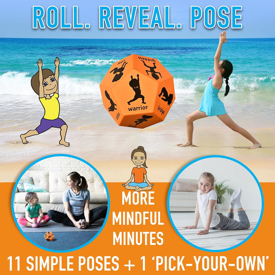 Exercise Dice for Kids,12-Sided Giant Foam Yoga Dice Games for Indoor and Outdoor