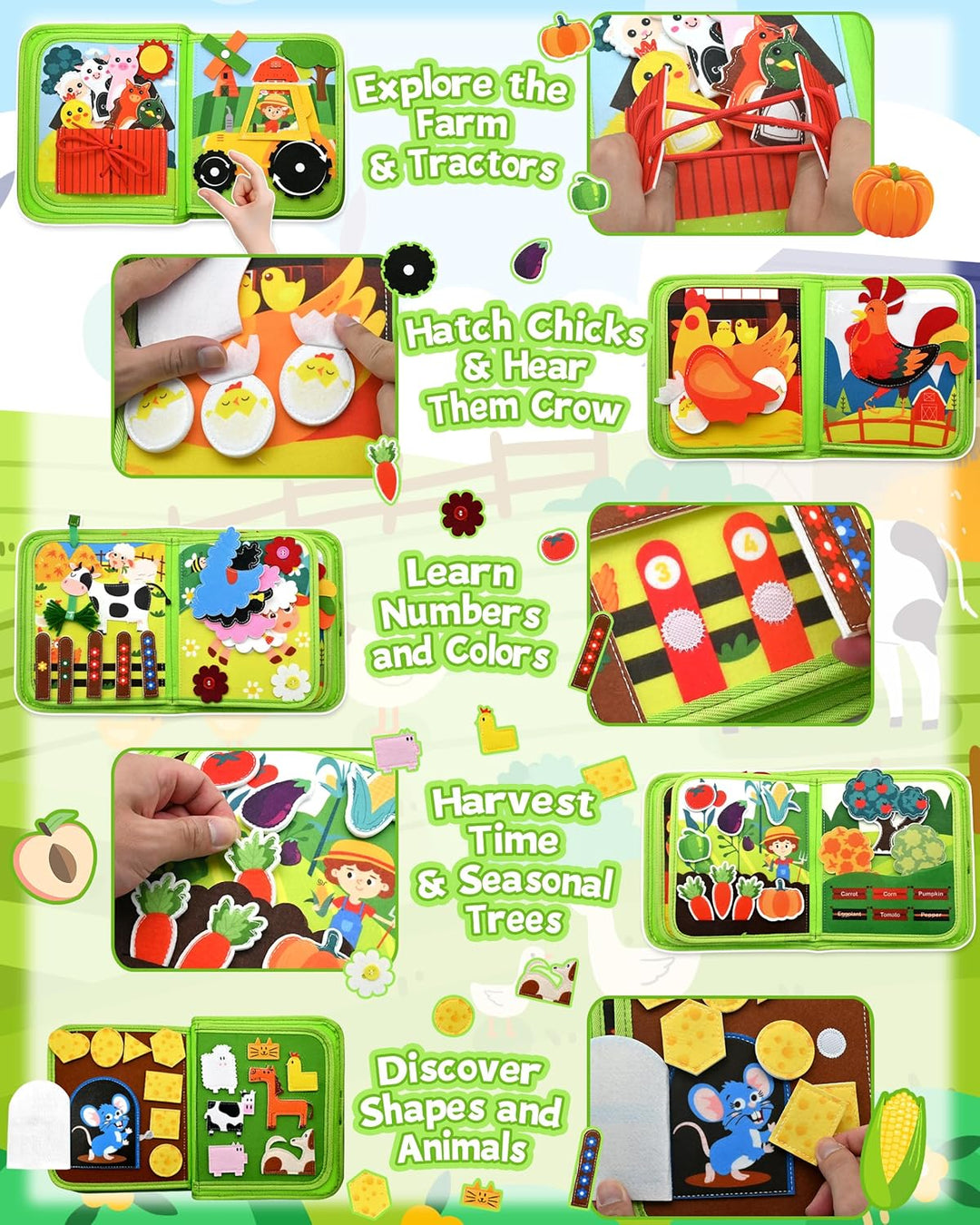 Baby Kids Growth Enlightenment Cognitive Early Learning Educational Toys (MOQ 10 Sets)