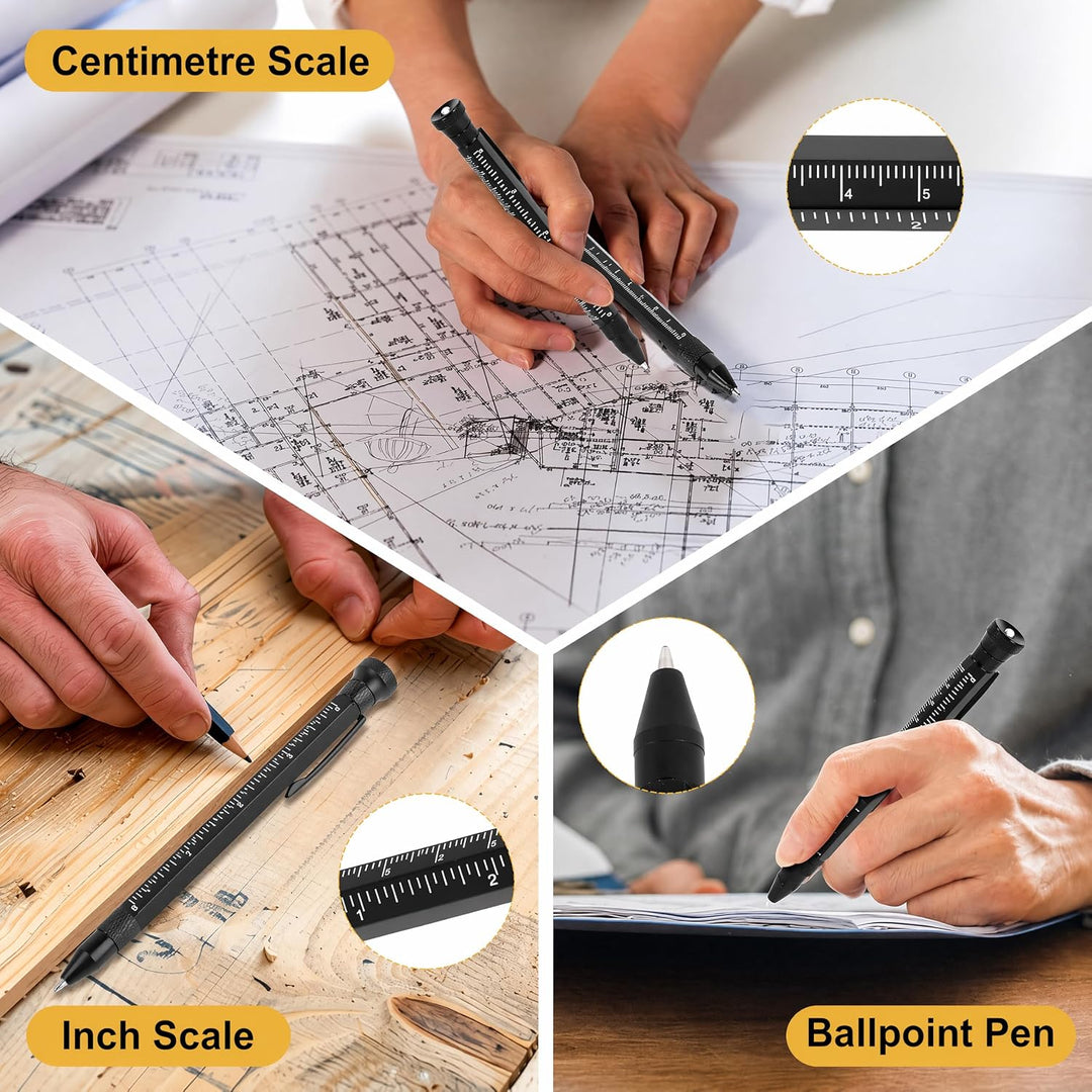 Multi-Function Aluminum Pen 11-in-1 Tool Set – LED Flashlight