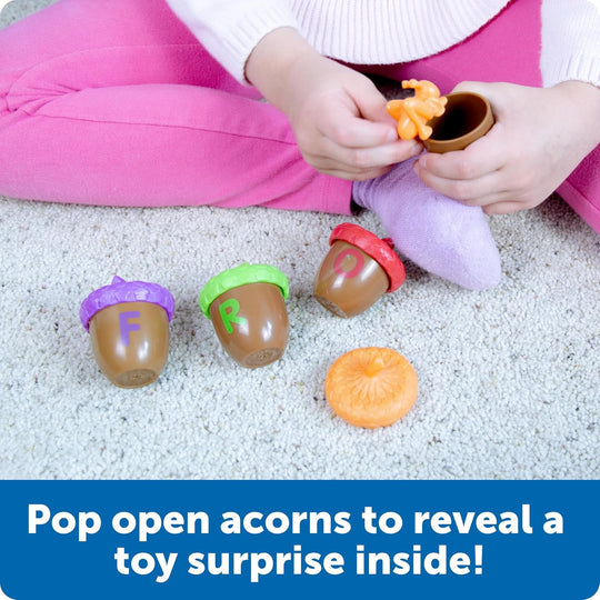 Alphabet Acorns Activity Set, Develops Letter Recognition, Educational Toys for Toddlers, Homeschool, Visual (MOQ 10 Sets)