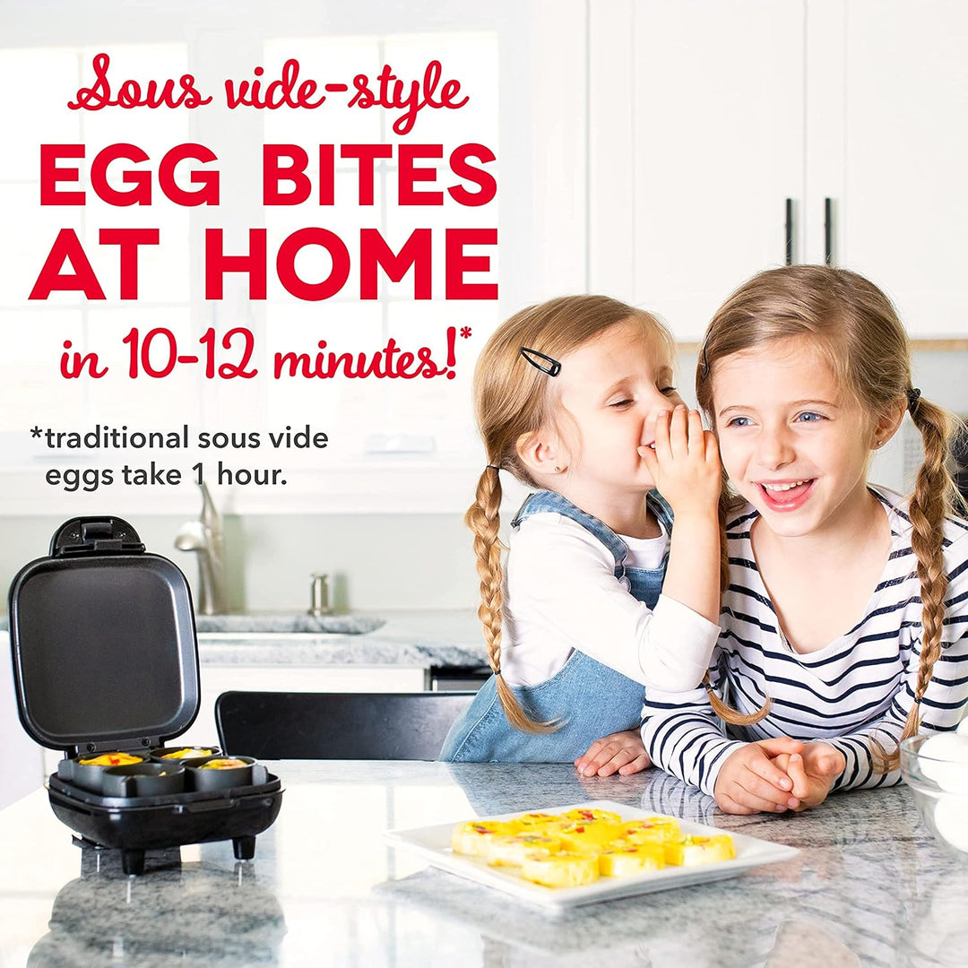 Electric Egg Bite Cooker – Effortless Protein Bites, Compact & Portable, Slip-Resistant Base for Stability