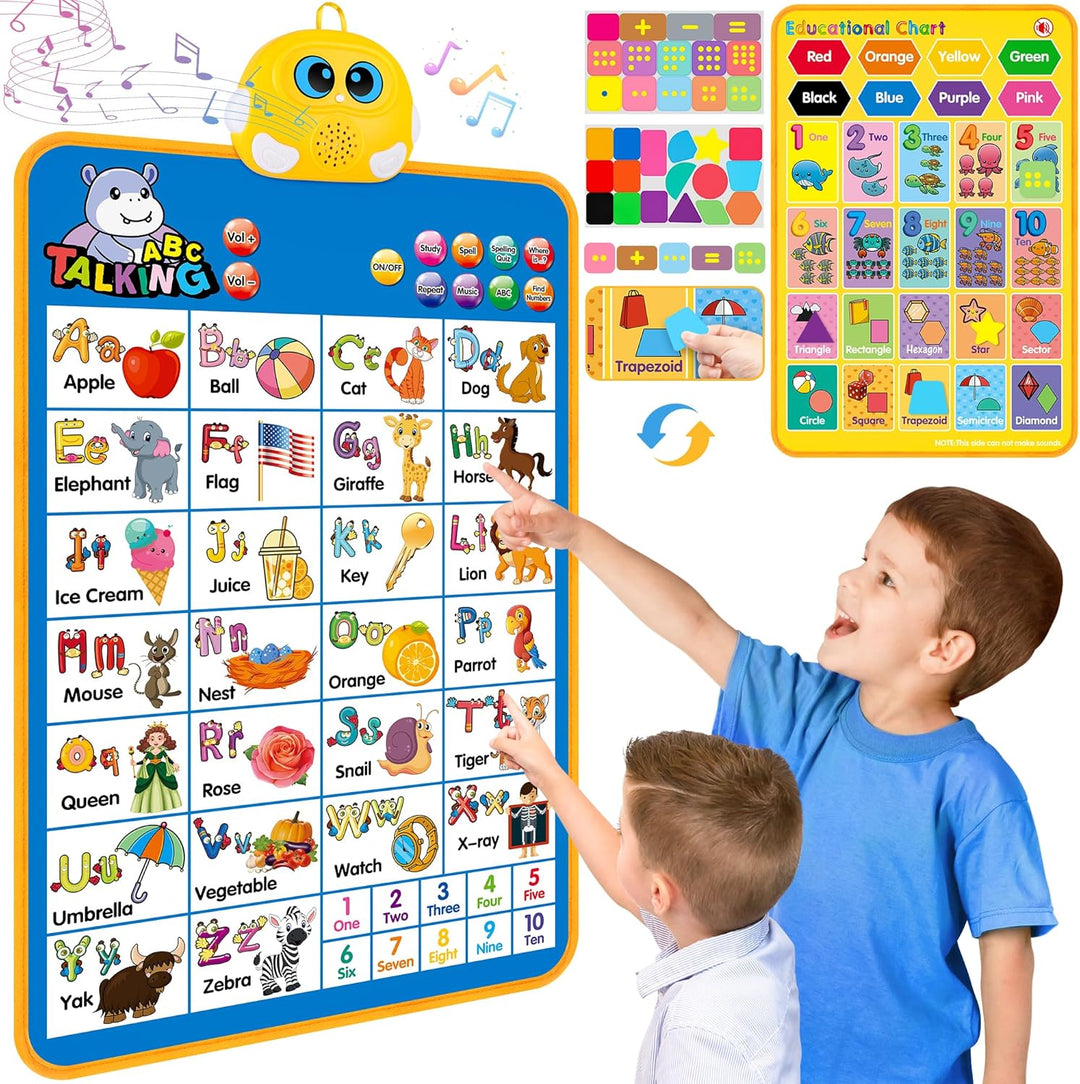 Interactive Alphabet Wall Chart, Talking ABC, 123s, Music Poster (MOQ 10 Sets)