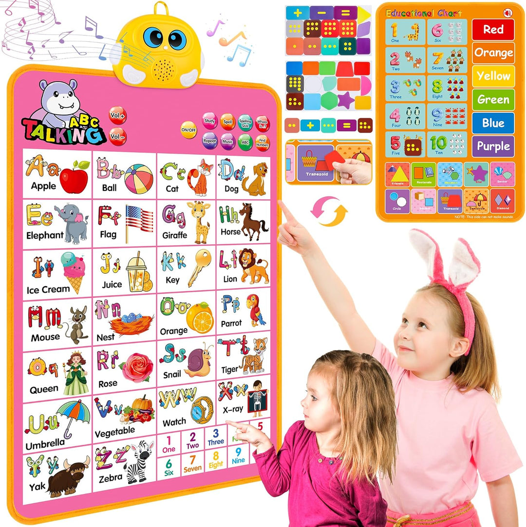 Interactive Alphabet Wall Chart, Talking ABC, 123s, Music Poster (MOQ 10 Sets)