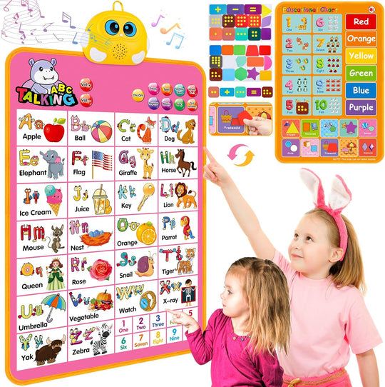 Interactive Alphabet Wall Chart, Talking ABC, 123s, Music Poster (MOQ 10 Sets)