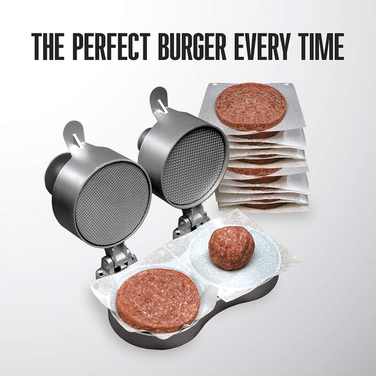 Burger Press Patty Maker – Non-Stick Food Grade Hamburger Patty Maker with Easy-Release Handle for Home Kitchen, BBQ & Grilling