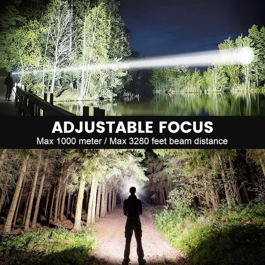 LED Head Lamp with 3 Modes, 90°Adjustable Head Lights for Forehead, IPX6 Waterproof HeadLamps for Camping Hiking