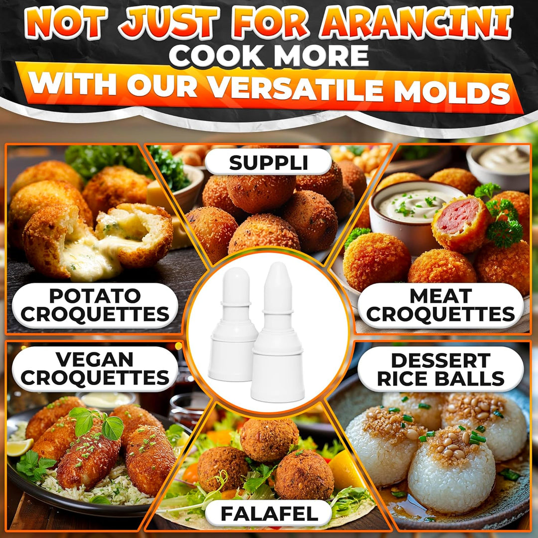 Arancini Maker Mold Set Dual Set for Round & Conical Rice Ball Bento Meals