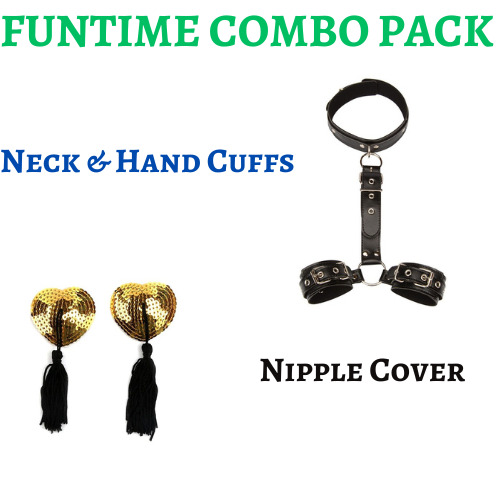 BDSM Wrist Bondage & Nipple Cover Combo Pack
