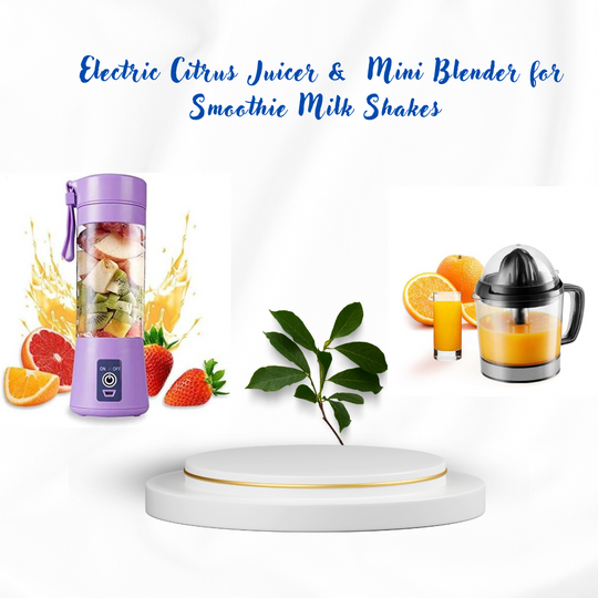 Electric Citrus Juicer soft Drinks & Mini Blender for Smoothie Pack(Bulk 3 Sets)