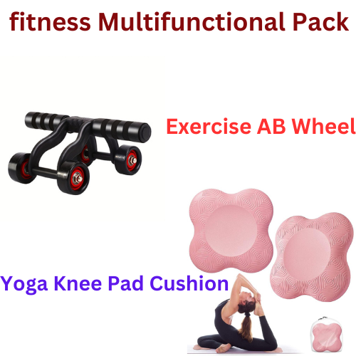 Yoga Knee Pad Cushion &  4 Wheel Exercise AB Wheel(10 Pack)