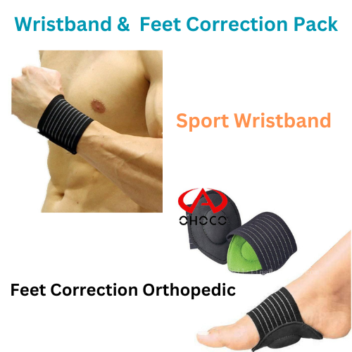 Adjustable Sport Wristband & Feet Correction Orthopedic(Bulk 3 Sets)