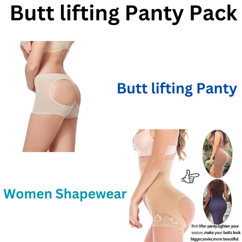 Women Shapewear & Butt lifting Panty Combo Pack(Bulk 3 Sets)
