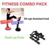 Fitness Push-up Pole &  push-ups Sit-ups Assistant tool Pack(Bulk 3 Sets)