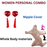 Bondage Restrains Nipple Cover & Yoga, Meditation Photoshoot Pack(10 Pack)