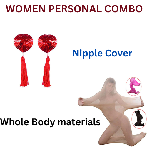 Bondage Restrains Nipple Cover & Yoga, Meditation Photoshoot Pack(Bulk 3 Sets)