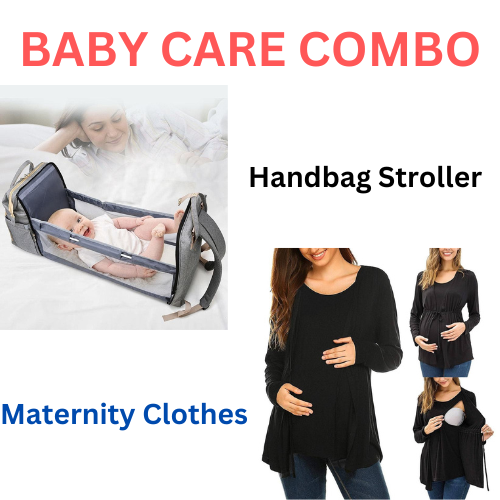 Pregnancy Maternity Clothes For Mom & Handbag Stroller baby Pack