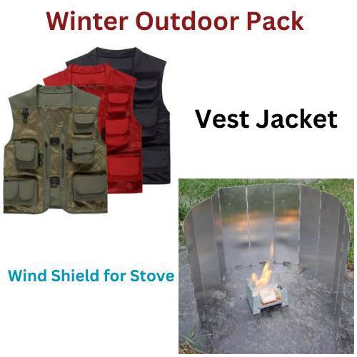 Wind Shield for Stove & Vest Jacket Pack(Bulk 3 Sets)