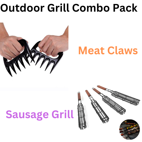 Barbecue Sausage Grill & Meat Claws Pack(Bulk 3 Sets)
