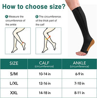 Fabric Soft Foot Care Ball of Foot Cushions & Zipper Compression Socks Calf Knee Combo Pack
