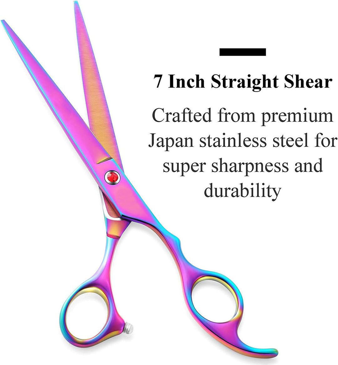 Professional Dog Grooming Scissors Set, 7 Inch Pet Grooming Scissors