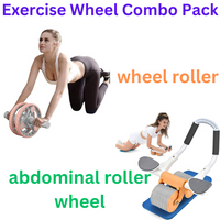 Automatic rebound abdominal roller wheel & Ab Wheel Slide 4 wheel roller with resistance band(10 Pack)