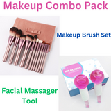 Make up Brush Set and Cooling Balls Combo Pack(Bulk 3 Sets)