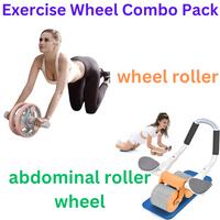 Automatic rebound abdominal roller wheel & Ab Wheel Slide 4 wheel roller with resistance band(Bulk 3 Sets)
