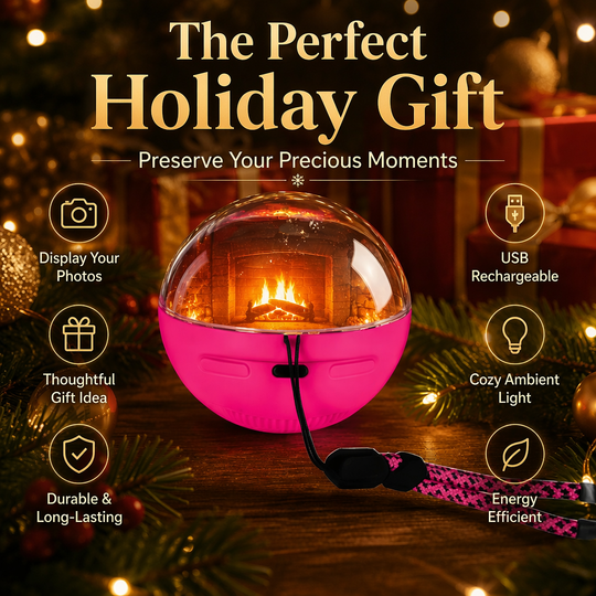 Crystal Memory Sphere Video Orb with Lanyard, Rechargeable