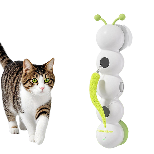 Modern Eco-friendly Plastic Feather Interactive Cat Toy Smart Motion Activated Whack Hole Teaser Automatic Moving (MOQ 10 Sets)