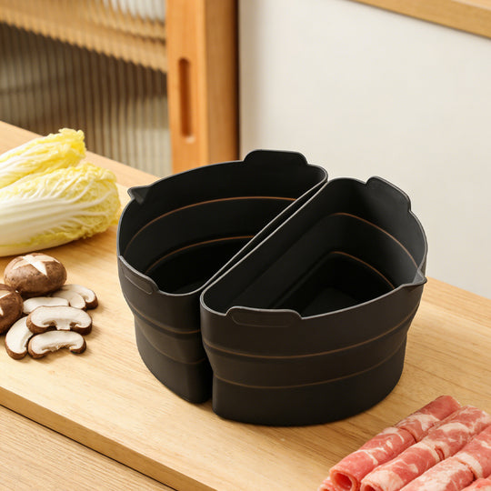 Reusable Thicker Silicone Slow Cooker Divider Liner Compatible 6 Quart Slow Cooker Set of 3, Slow Cooker Divider