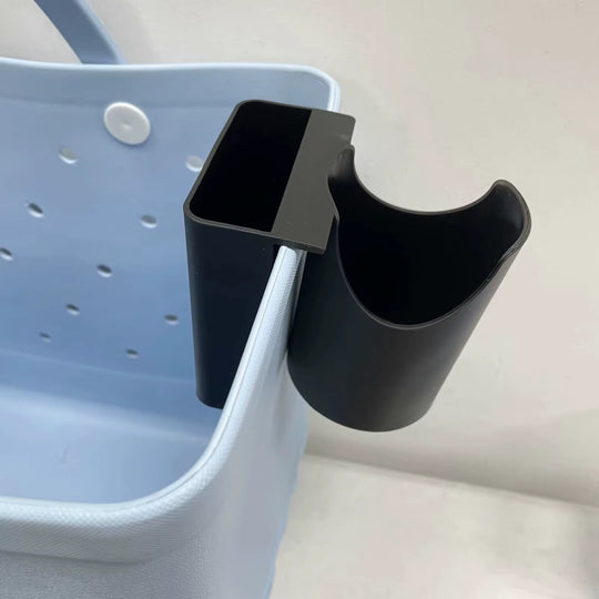Beach Tote Organizer 2-in-1 — Cup, Water Bottle & Phone Holder Accessory for Sand-Free Storage (MOQ 10 Sets)