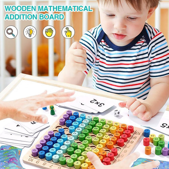 Montessori Multiplication Table Board, Wooden Math Game Kids (MOQ 10 Sets)