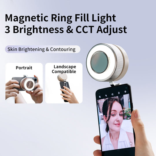 Portable Rechargeable Neck Fan with Magnetic Phone Holder & Digital Battery Display