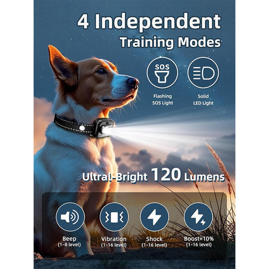 Dog Training Collar with Remote, 3300ft Range, Rechargeable IPX7 Waterproof E-Collar with Beep, Vibration, Static & LED Light for Small, Medium & Large Dogs (MOQ 10 sets)