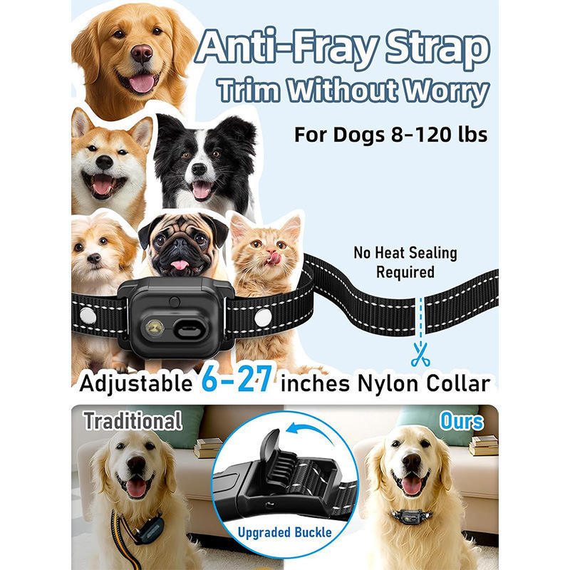 Dog Training Collar with Remote, 3300ft Range, Rechargeable IPX7 Waterproof E-Collar with Beep, Vibration, Static &amp; LED Light for Small, Medium &amp; Large Dogs (MOQ 10 sets)