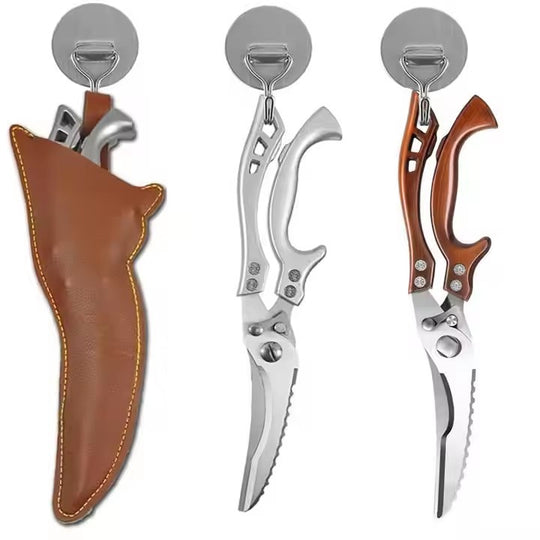 Heavy Duty Poultry Shears, Stainless Steel Kitchen Scissors (MOQ 10 Sets)