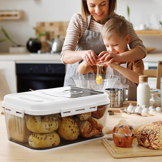 Storage Container  Bread Rice Box for Kitchen Countertop Airtight (MOQ 10 Pcs)