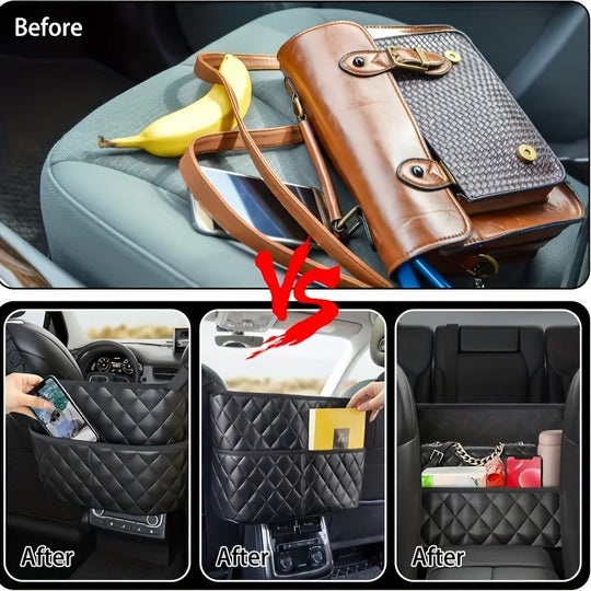 Car Storage Mesh Bag, Front Seat Storage Hanging Bag, Multifunctional Car Storage Bag