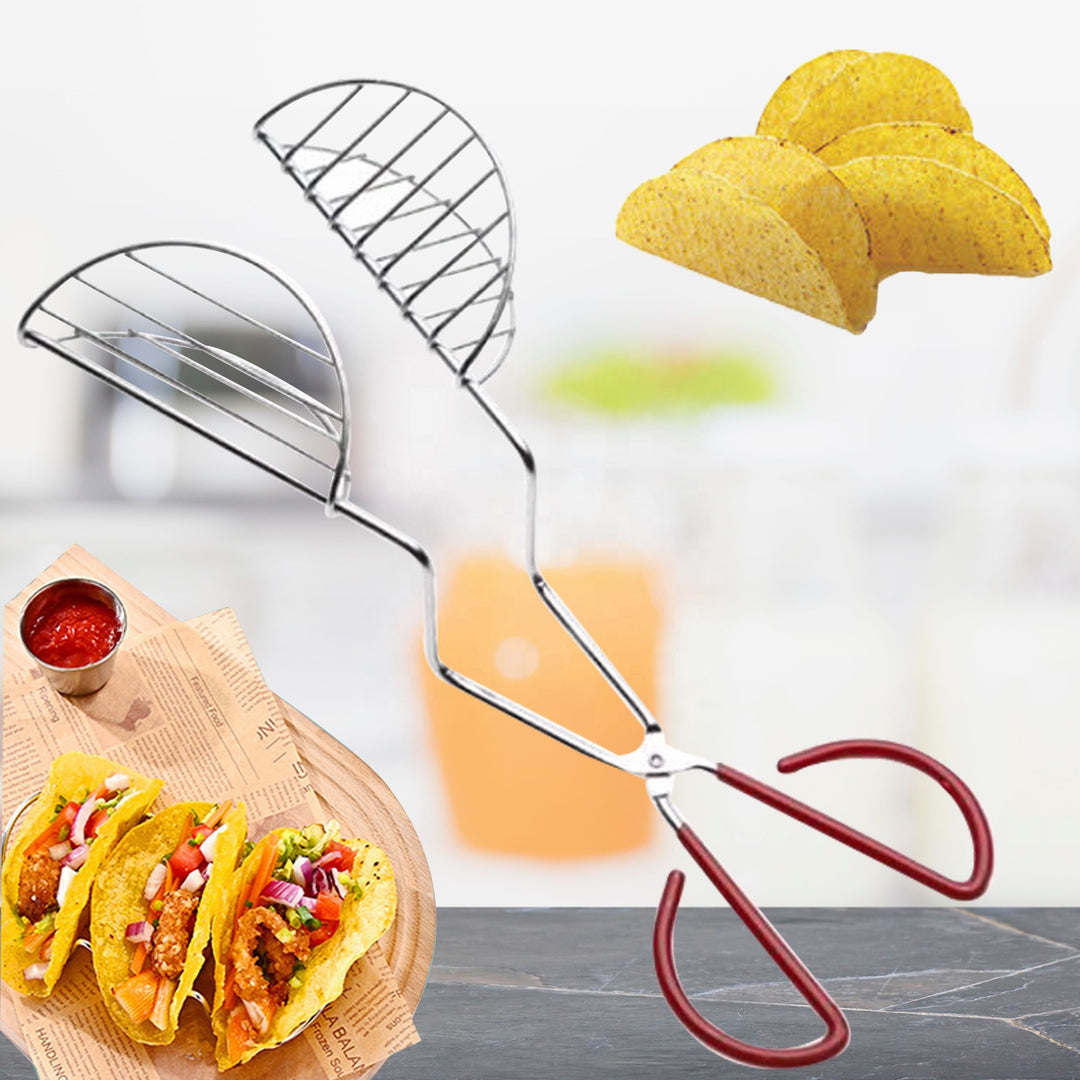 Stainless Steel Taco Maker Tongs (MOQ 10 Sets)