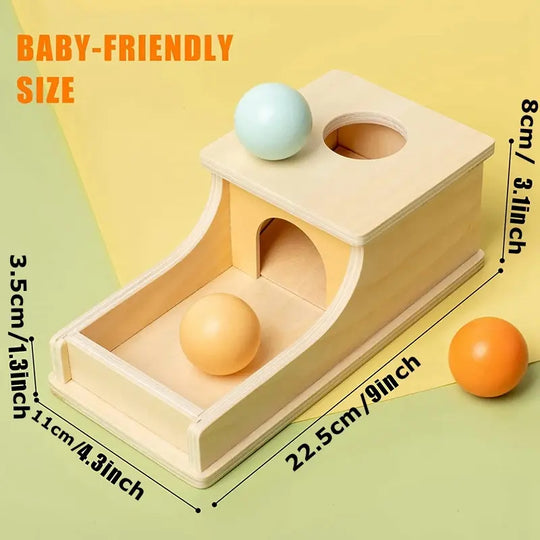 Montessori Wooden Pitch Ball Box Early Education (MOQ 10 Sets)