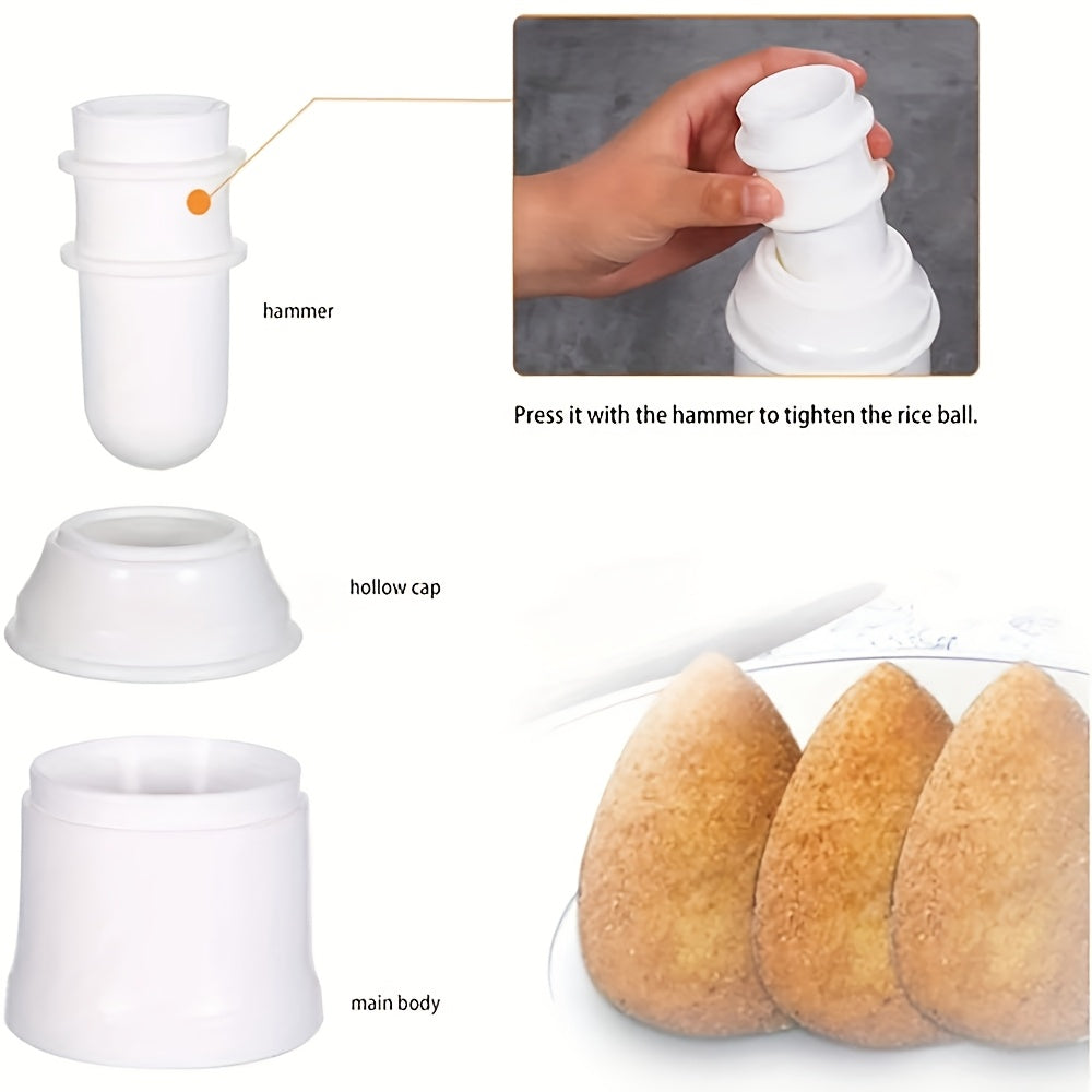 Arancini Maker Mold Set Dual Set for Round & Conical Rice Ball Bento Meals
