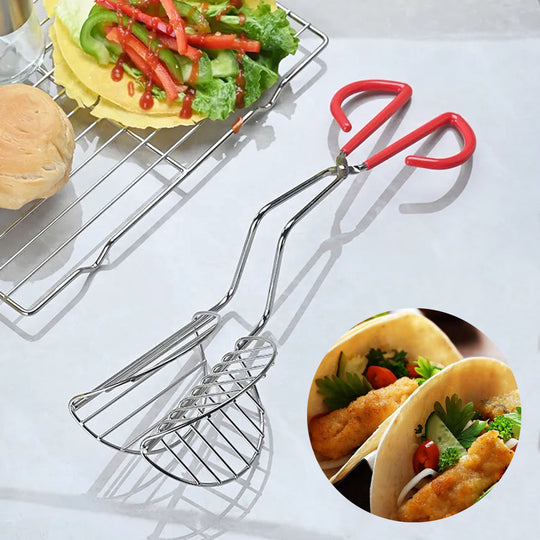 Stainless Steel Taco Maker Tongs (MOQ 10 Sets)
