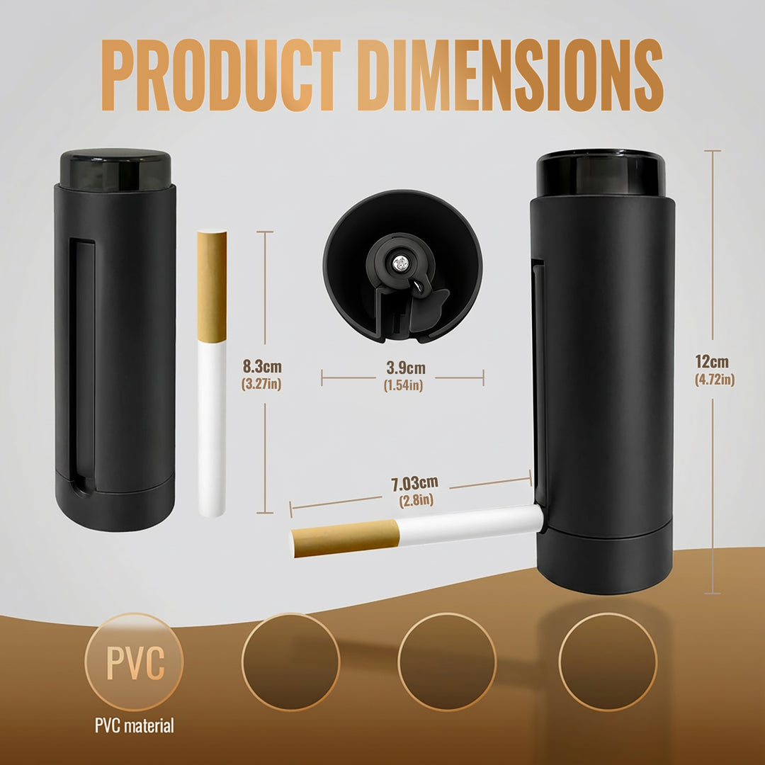 One-Press Pop-Up Cigarette Dispenser Case, 7-Cigarette Portable Storage Box (MOQ 10 Sets)